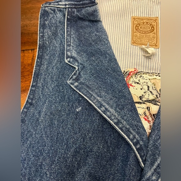 Vintage Wah Maker Denim Unisex Vest - Picture 4 of 5